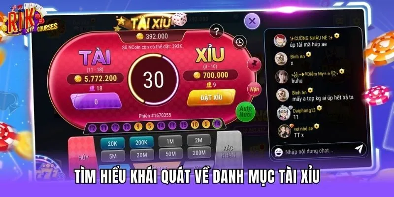 Tìm hiểu khái quát về danh mục Tài Xỉu